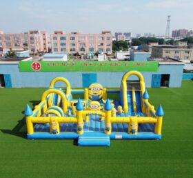 T2-8983 Castelo Insuflável Combinado com Escorrega Temático dos Minions