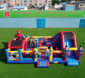 T2-9008 Combo Inflável de Super-Heróis com Escorregador