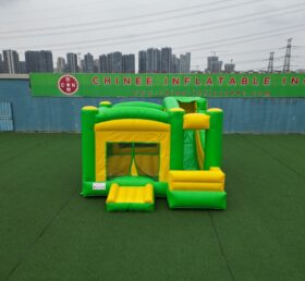 T5-682G Combo Inflável Verde e Amarelo com Escorregador