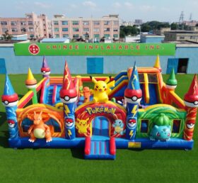T6-3001 Cidade Divertida Inflável Tema Pokémon