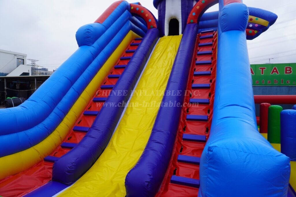 T6-8599 Paw Patrol Inflatable Funcity Obstacle Slide Combo