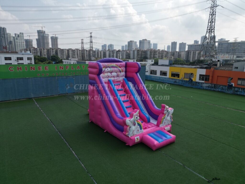 T8-6003C Unicorn Inflatable Dry Slide